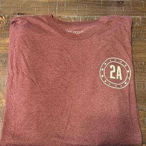 Grunt Style 2A Graphic Maroon Men's T-Shirt